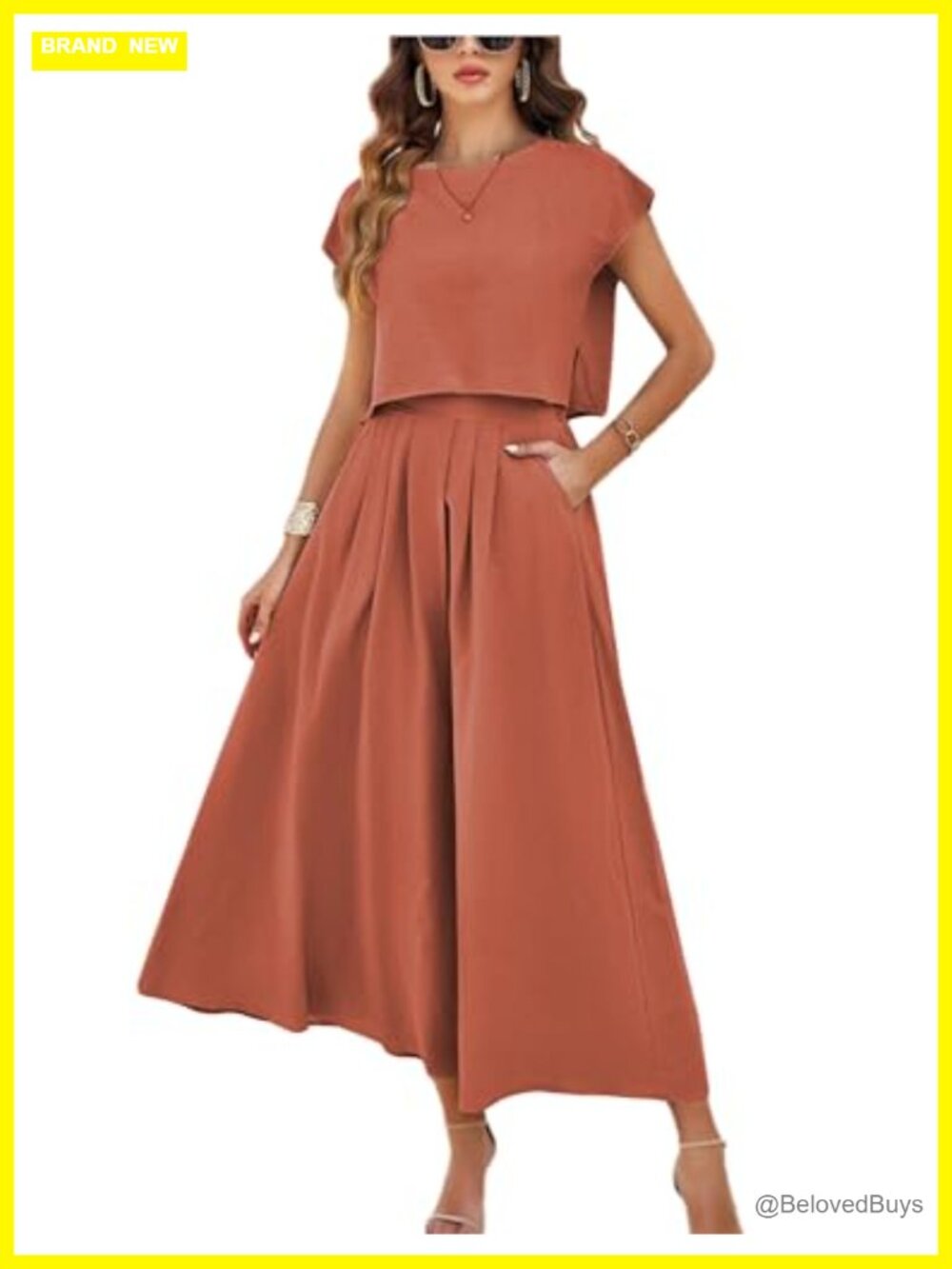 Women's 2 Piece Maxi Skirt Set with Pockets Casual Summer Lounge Outfit Viscose